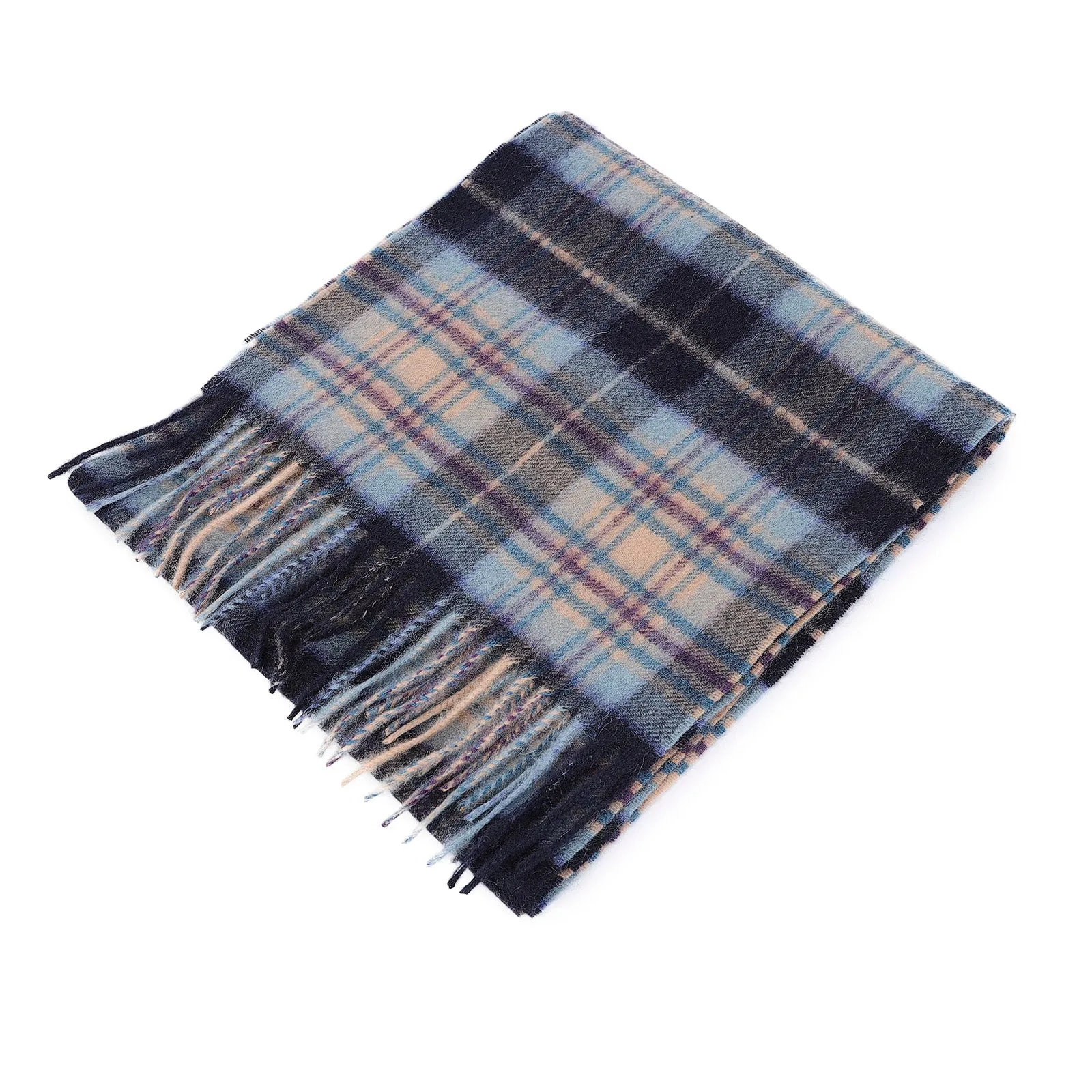 Edinburgh Cashmere Scarf Mackellar Mix Navy