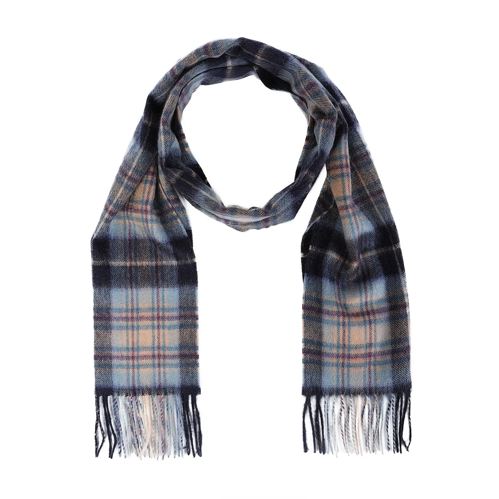 Edinburgh Cashmere Scarf Mackellar Mix Navy