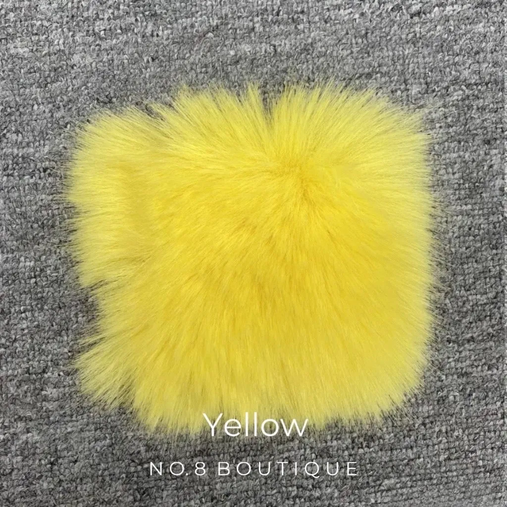 Yellow Faux Fur Jacket